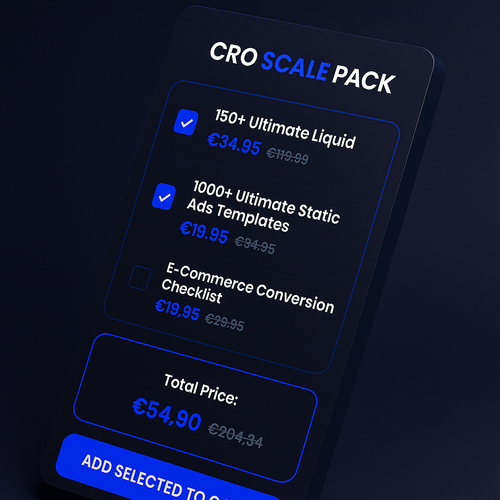 Pack Upsell — Single Section Code